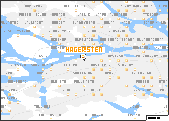 map of Hägersten