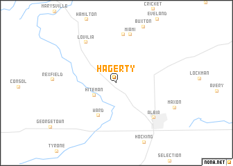 map of Hagerty