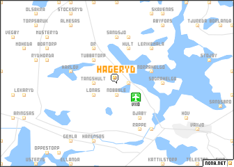map of Hågeryd