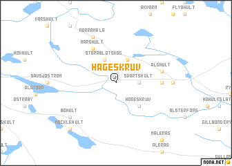 map of Hageskruv
