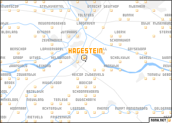 map of Hagestein