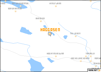map of Häggåsen
