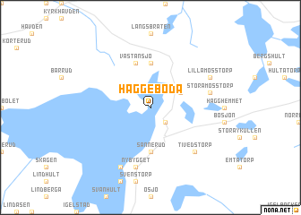 map of Häggeboda