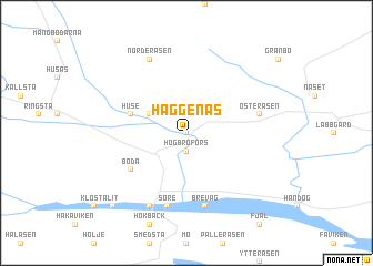 map of Häggenås