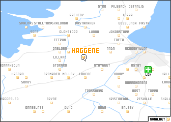 map of Häggene