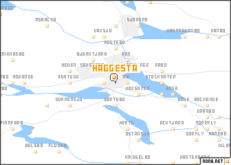 map of Häggesta
