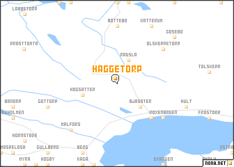 map of Häggetorp