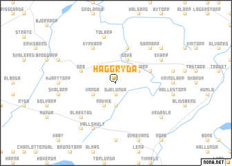 map of Häggryda