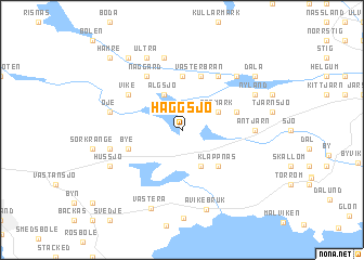 map of Häggsjö