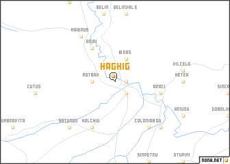 map of Hăghig