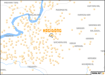 map of Hagi-dong