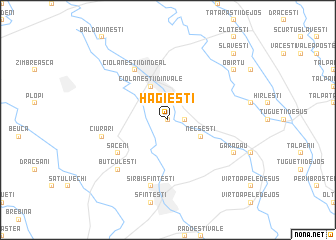 map of Hagieşti