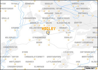 map of Hagley