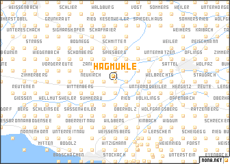 map of Hag-Mühle