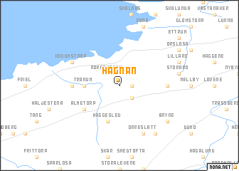 map of Hägnan