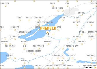 map of Hagneck