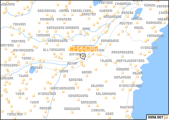 map of Hagŏmun