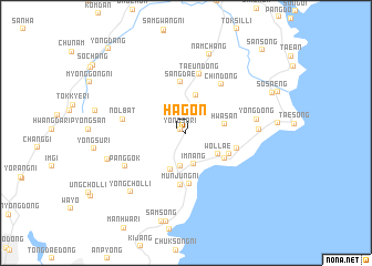 map of Hagŏn