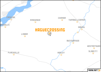 map of Hague Crossing
