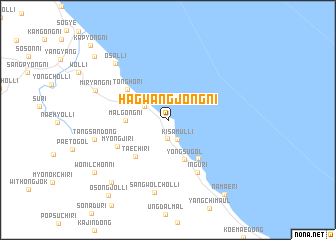 map of Hagwangjŏng-ni