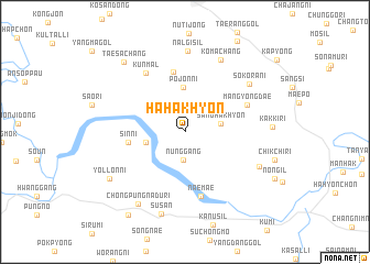 map of Hahakhyŏn