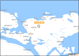 map of Håheim