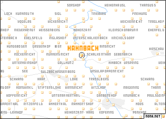 map of Hahnbach