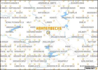 map of Hahnenbecke