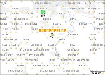 map of Hahnenfelde