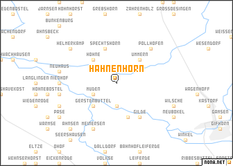 map of Hahnenhorn