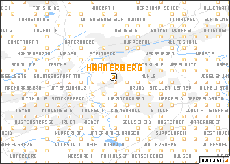 map of Hahnerberg