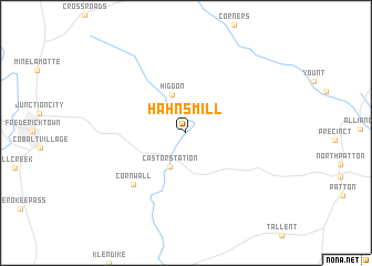 map of Hahns Mill