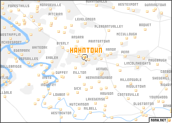 map of Hahntown