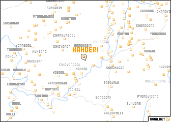 map of Hahoe-ri