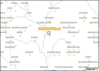 map of Haho Kpodji