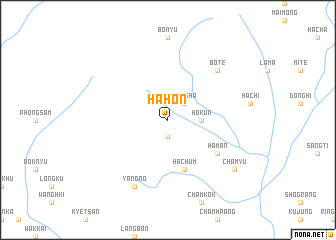 map of Hahon