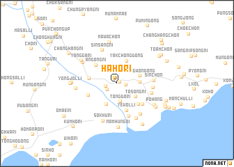 map of Haho-ri