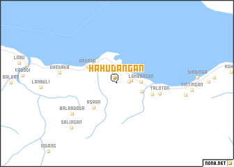 map of Hahudangan