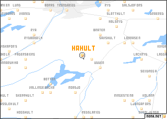 map of Håhult