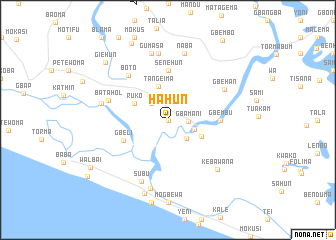 map of Hahun