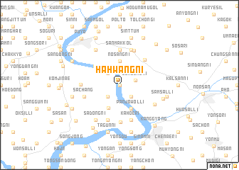 map of Hahwang-ni