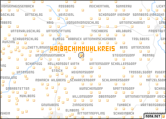 map of Haibach im Mühlkreis