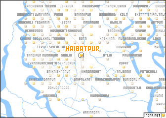 map of Hāibatpur