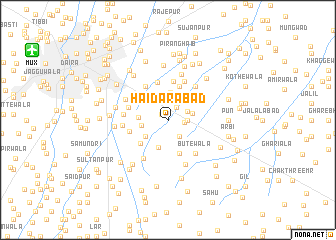 map of Haidarābād