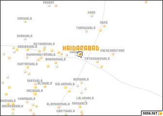 map of Haidarābād