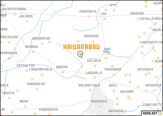 map of Haidarābād
