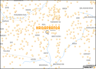 map of Haidar Bānda