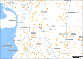 map of Haīdar Ghāzi