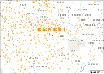 map of Haidar Khān Kili