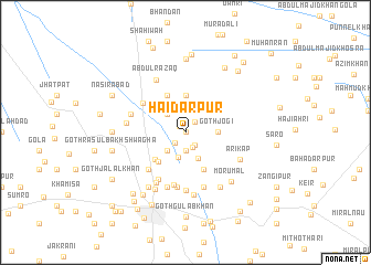 map of Haidarpur